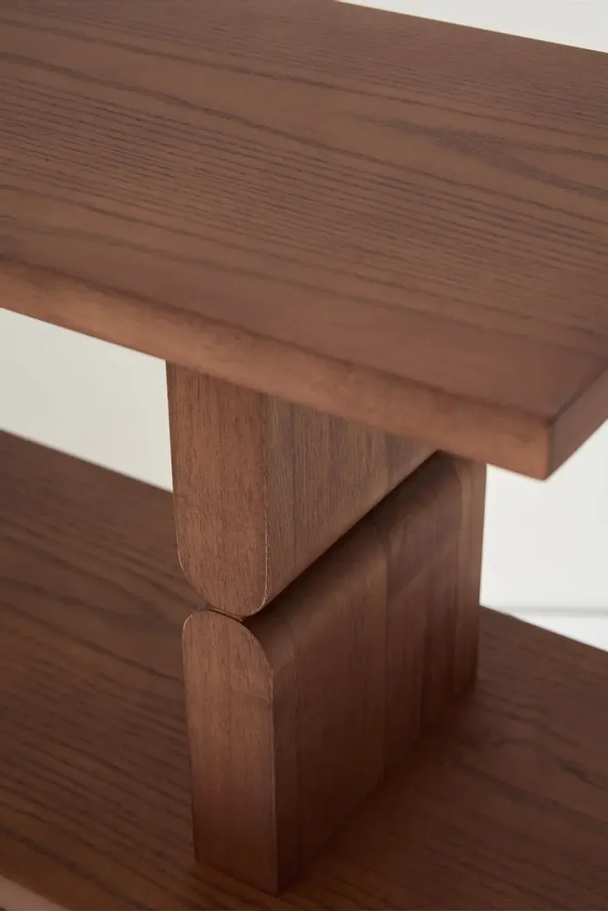 Bookshelves - Bookshelves stained wood noon - NOBODINOZ