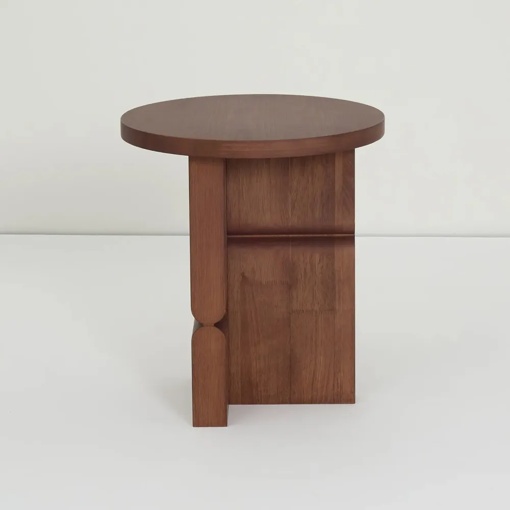 Bibliothèques - Tabouret et table d'appoint en bois teinté noon - NOBODINOZ