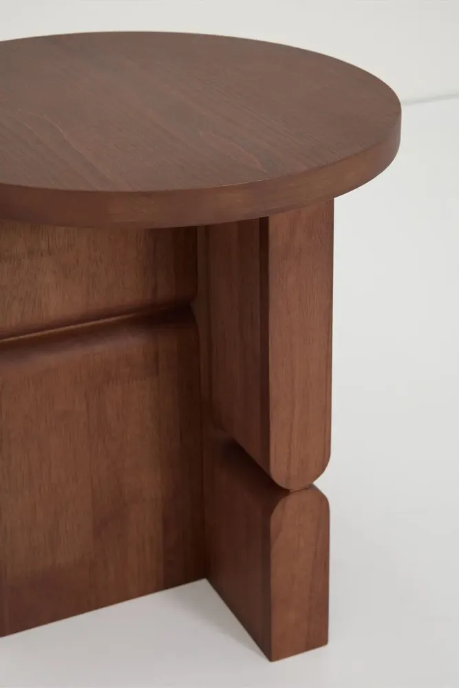 Bibliothèques - Tabouret et table d'appoint en bois teinté noon - NOBODINOZ