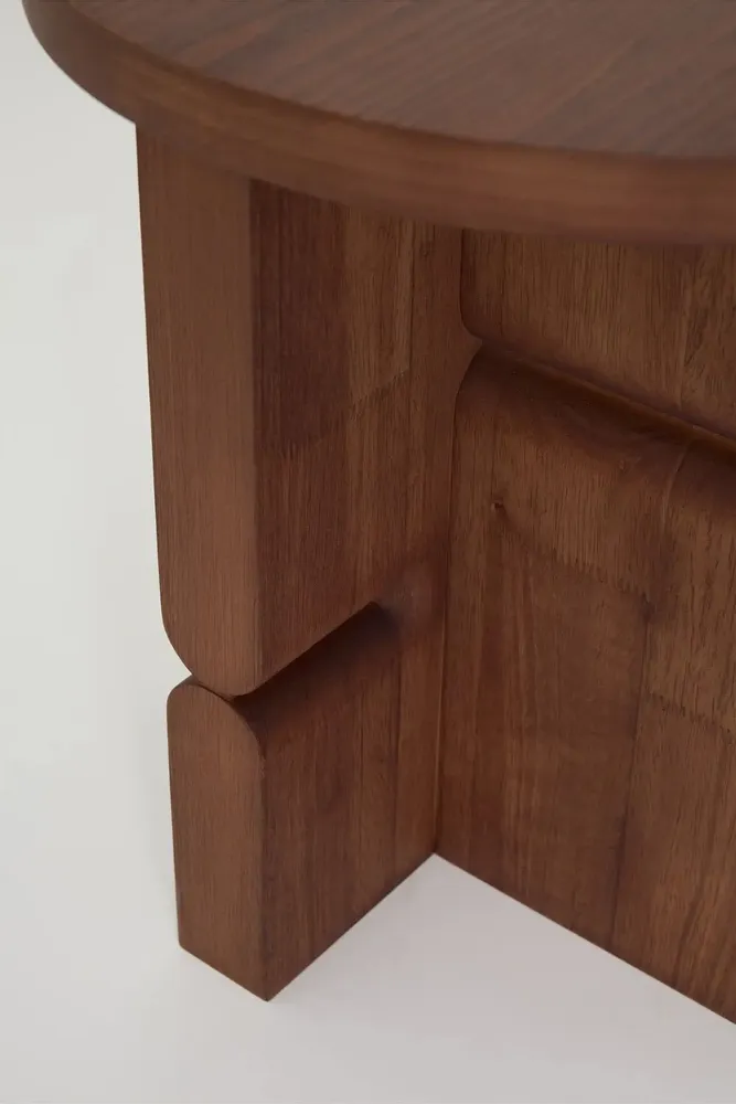 Bibliothèques - Tabouret et table d'appoint en bois teinté noon - NOBODINOZ