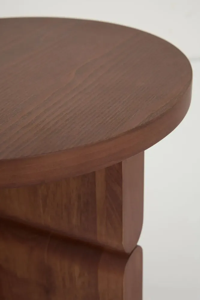 Bibliothèques - Tabouret et table d'appoint en bois teinté noon - NOBODINOZ