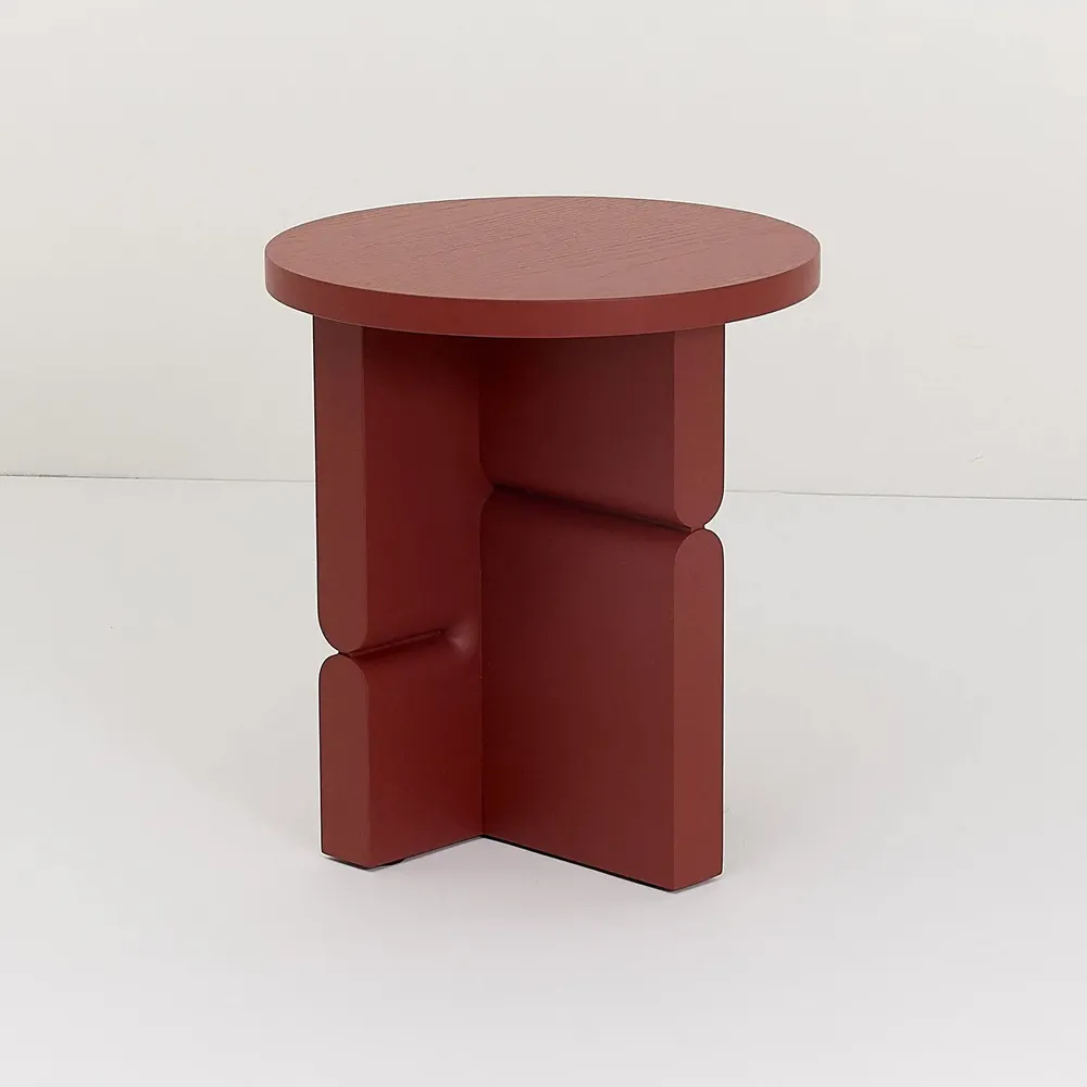 Bibliothèques - Tabouret et table d'appoint en bois peint noon - NOBODINOZ