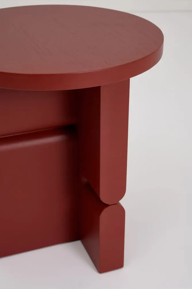 Bibliothèques - Tabouret et table d'appoint en bois peint noon - NOBODINOZ