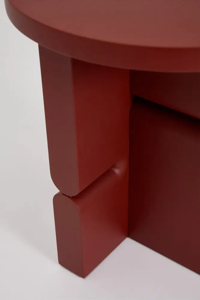 Bibliothèques - Tabouret et table d'appoint en bois peint noon - NOBODINOZ