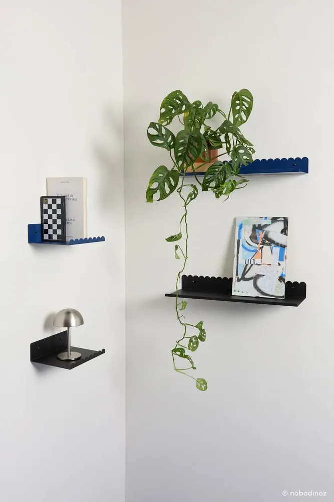 Etagères - Grande étagère murale en acier laqué - NOBODINOZ