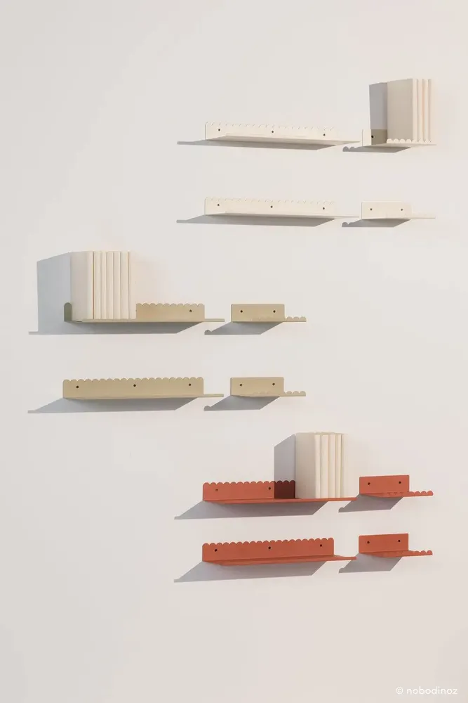 Etagères - Petite étagère murale en acier laqué - NOBODINOZ