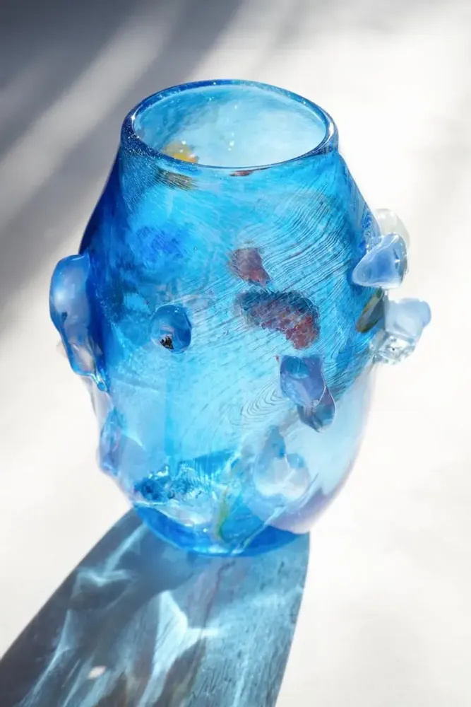 Vases - Collection de vases en verre «Between Water and Stone» - GALERIE SANA MOREAU