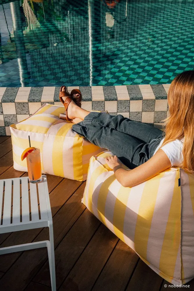 Fauteuils de jardin - Fauteuil-pouf d'extérieur - taille adulte - Lenny - NOBODINOZ