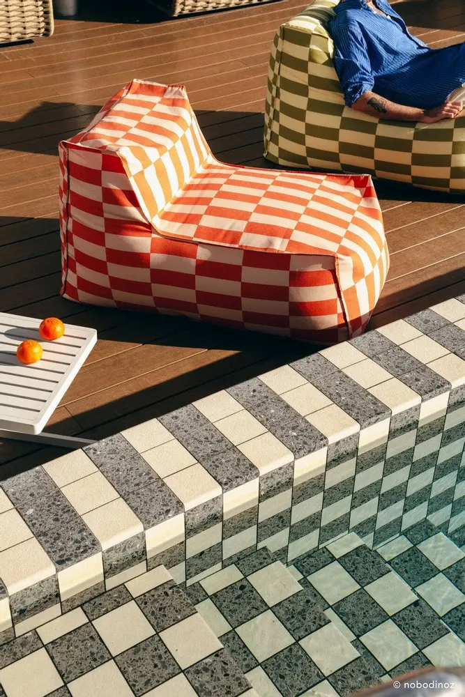 Fauteuils de jardin - Pouf long d'extérieur - taille adult - Matteo - NOBODINOZ