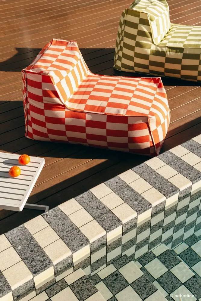 Fauteuils de jardin - Pouf long d'extérieur - taille adult - Matteo - NOBODINOZ