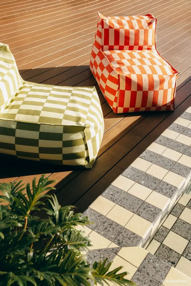 Fauteuils de jardin - Pouf long d'extérieur - taille adult - Matteo - NOBODINOZ