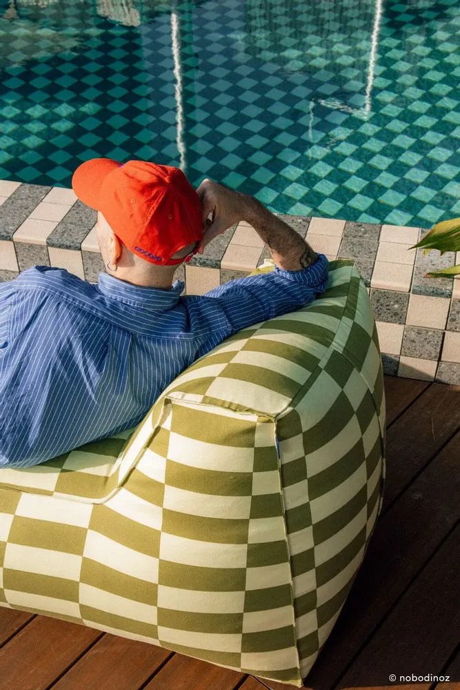 Fauteuils de jardin - Pouf long d'extérieur - taille adult - Matteo - NOBODINOZ