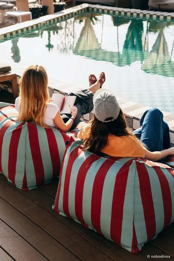 Fauteuils de jardin - Fauteuil-pouf d'extérieur - taille adulte - Lenny - NOBODINOZ