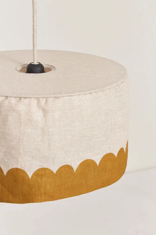 Abat-jours - Abat-jour pour suspension en lin français diam. 40 cm - Vibes - NOBODINOZ