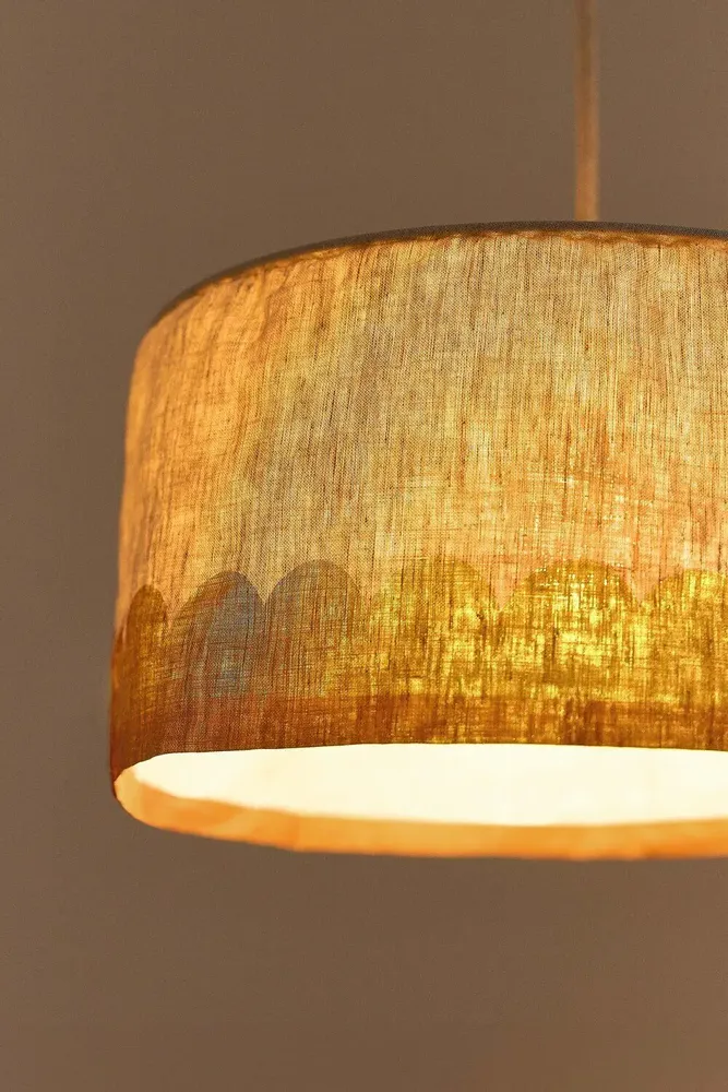 Abat-jours - Abat-jour pour suspension en lin français diam. 40 cm - Vibes - NOBODINOZ