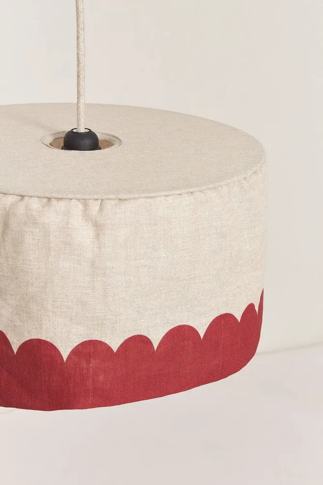 Abat-jours - Abat-jour pour suspension en lin français diam. 40 cm - Vibes - NOBODINOZ