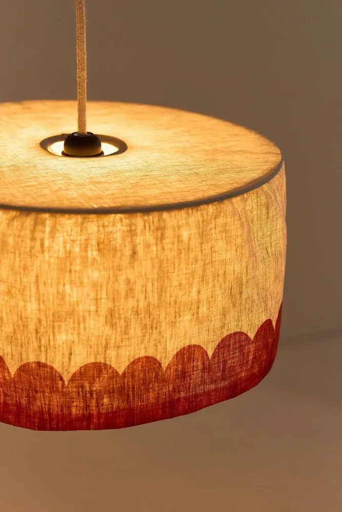 Abat-jours - Abat-jour pour suspension en lin français diam. 40 cm - Vibes - NOBODINOZ