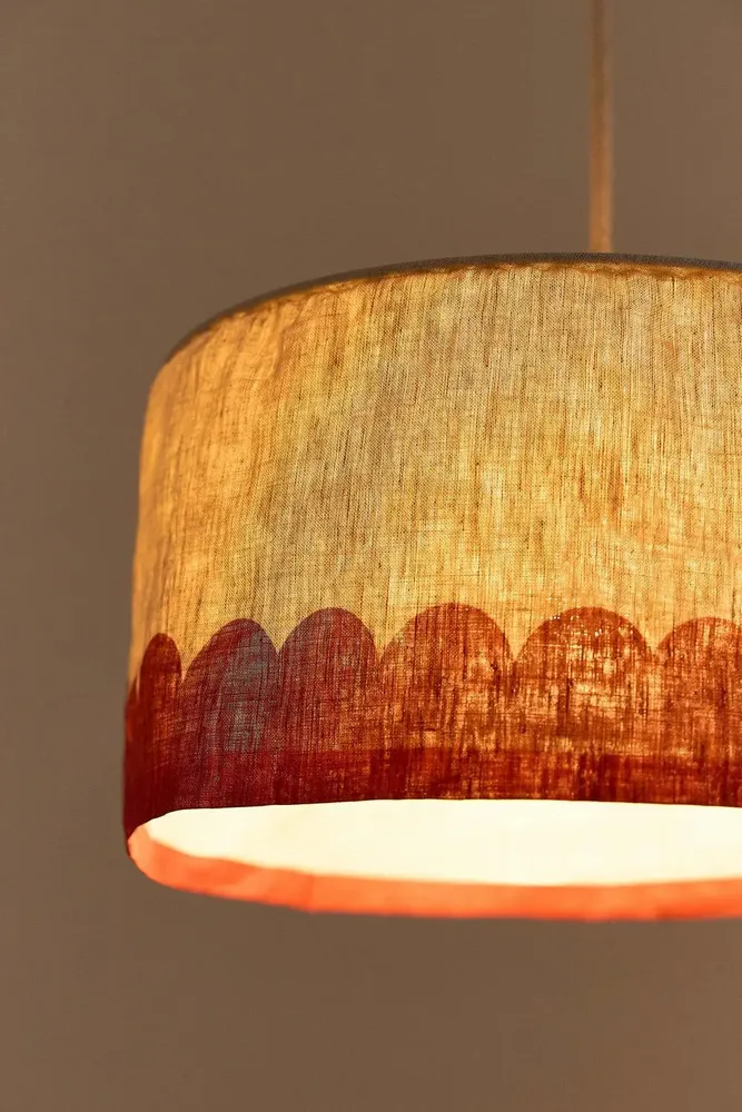 Abat-jours - Abat-jour pour suspension en lin français diam. 40 cm - Vibes - NOBODINOZ