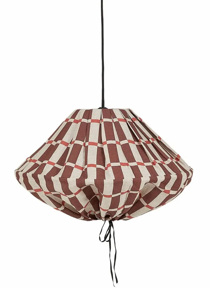 Abat-jours - Abat-jour pour suspension en lin français diam. 50cm Yumi - NOBODINOZ