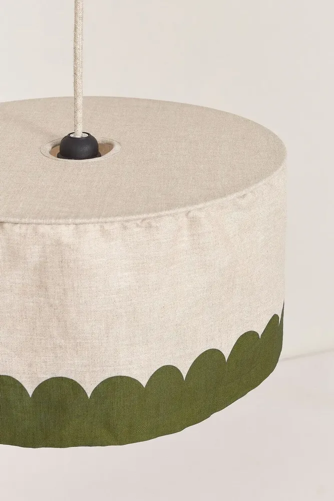 Abat-jours - Abat-jour pour suspension en lin français diam. 40 cm - Vibes - NOBODINOZ