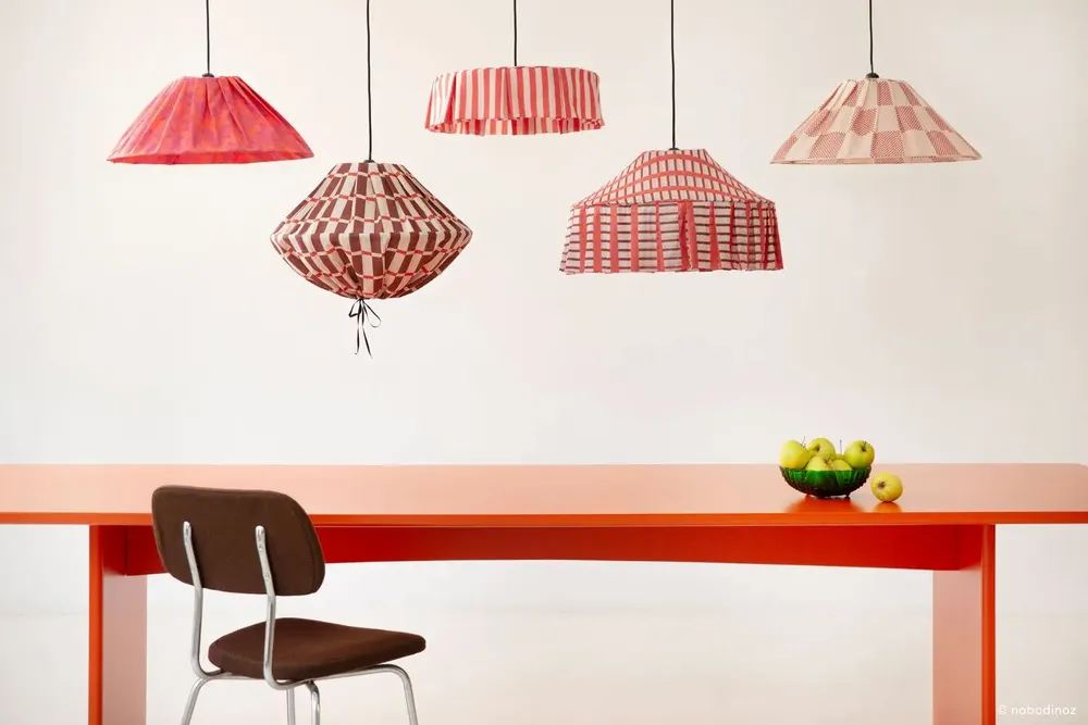 Blinds - Pleated pendant lampshade diam. 50cm Ava - NOBODINOZ