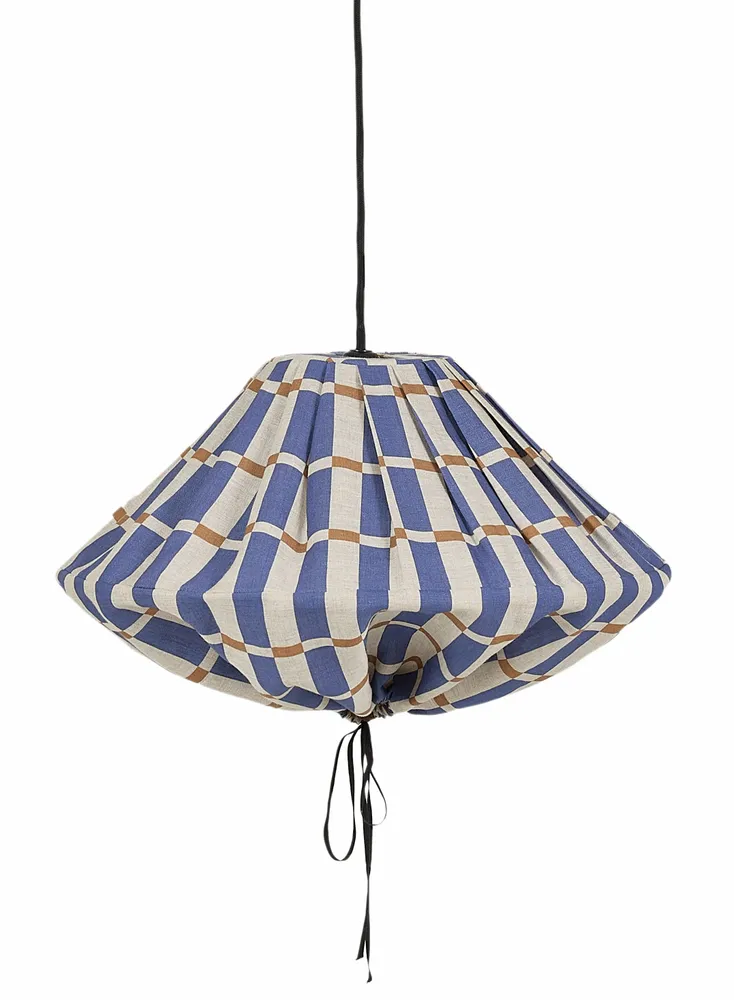 Abat-jours - Abat-jour pour suspension en lin français diam. 50cm Yumi - NOBODINOZ