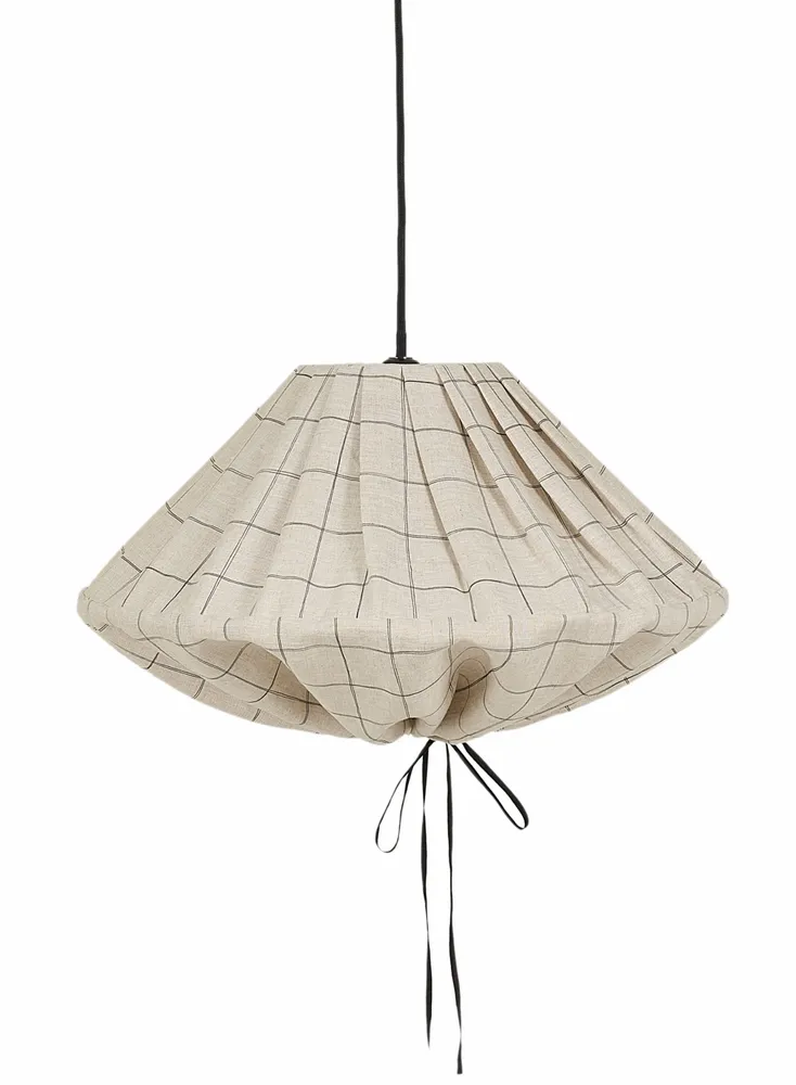 Abat-jours - Abat-jour pour suspension en lin français diam. 50cm Yumi - NOBODINOZ