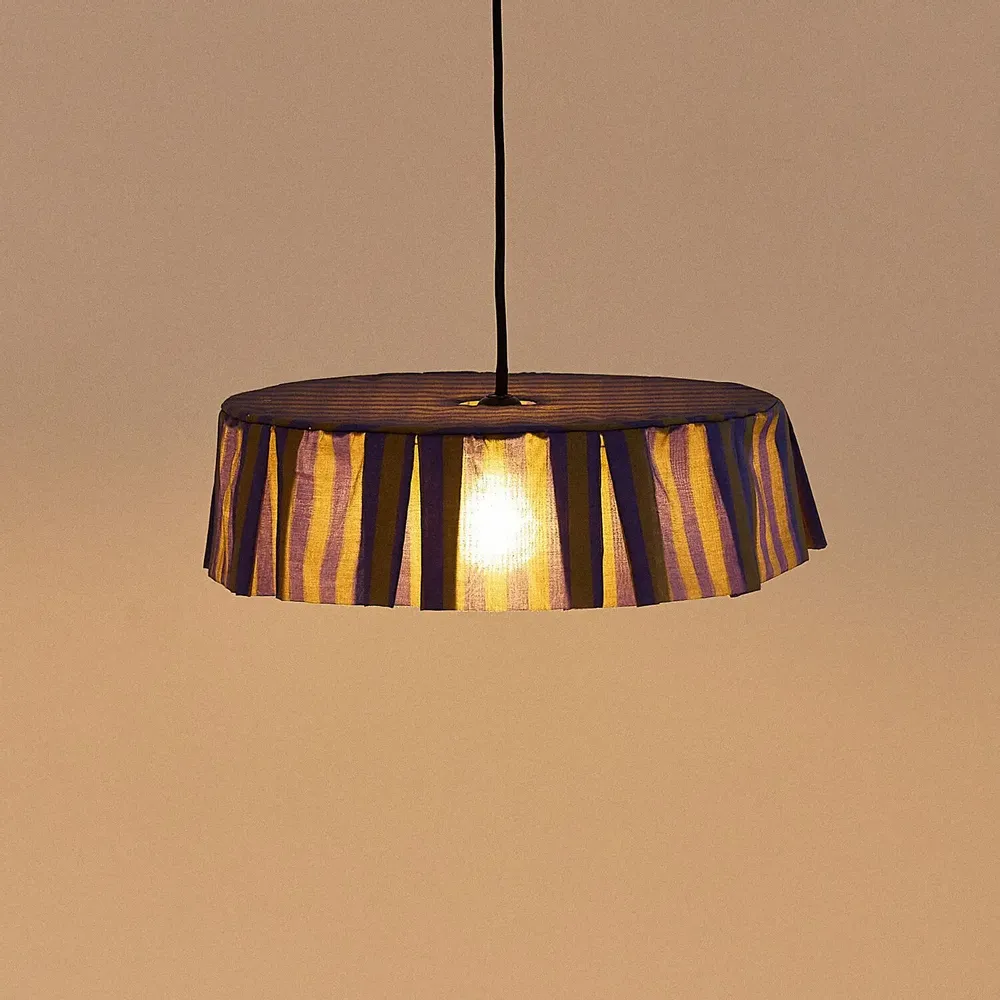 Abat-jours - Abat-jour pour suspension en voile de coton diam. 40 cm - Vibes - NOBODINOZ