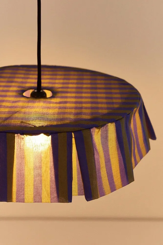 Abat-jours - Abat-jour pour suspension en voile de coton diam. 40 cm - Vibes - NOBODINOZ