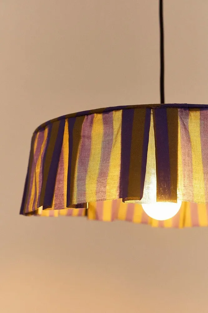 Abat-jours - Abat-jour pour suspension en voile de coton diam. 40 cm - Vibes - NOBODINOZ