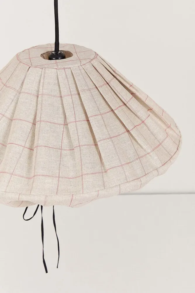 Abat-jours - Abat-jour pour suspension en lin français diam. 50cm Yumi - NOBODINOZ