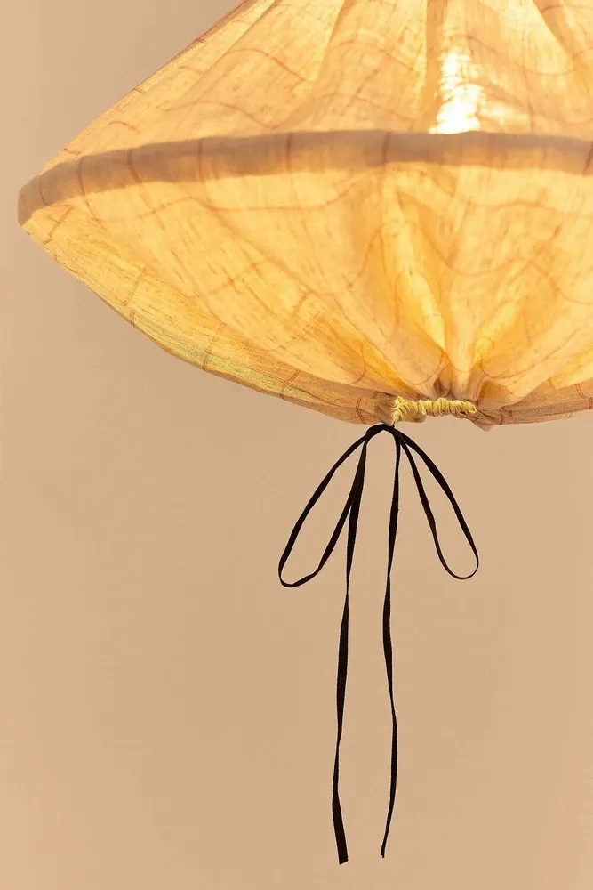 Abat-jours - Abat-jour pour suspension en lin français diam. 50cm Yumi - NOBODINOZ