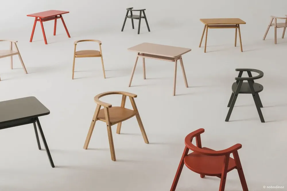 Tables et chaises pour enfant - Chaise enfant Growing Green - NOBODINOZ