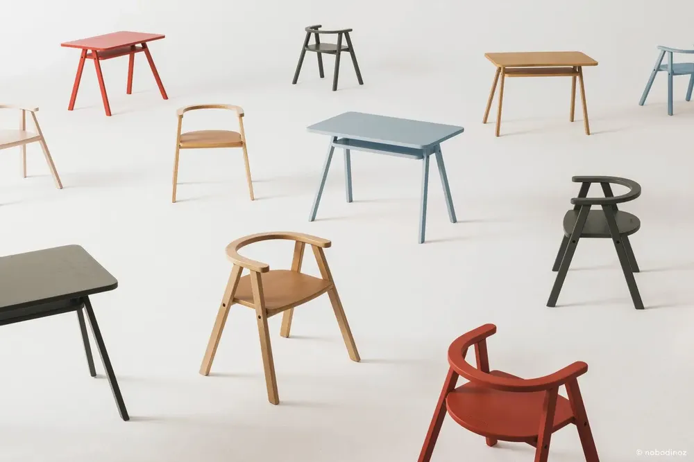 Tables et chaises pour enfant - Bureau enfant Growing Green - NOBODINOZ