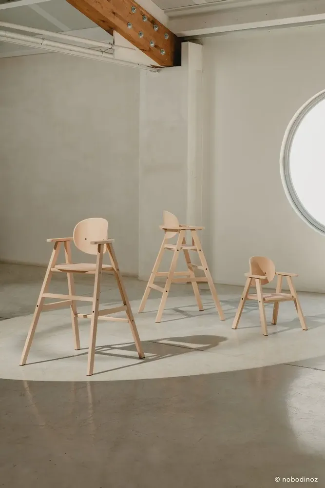 Tables et chaises pour enfant - Chaise haute évolutive 3 en 1 Growing Green - NOBODINOZ