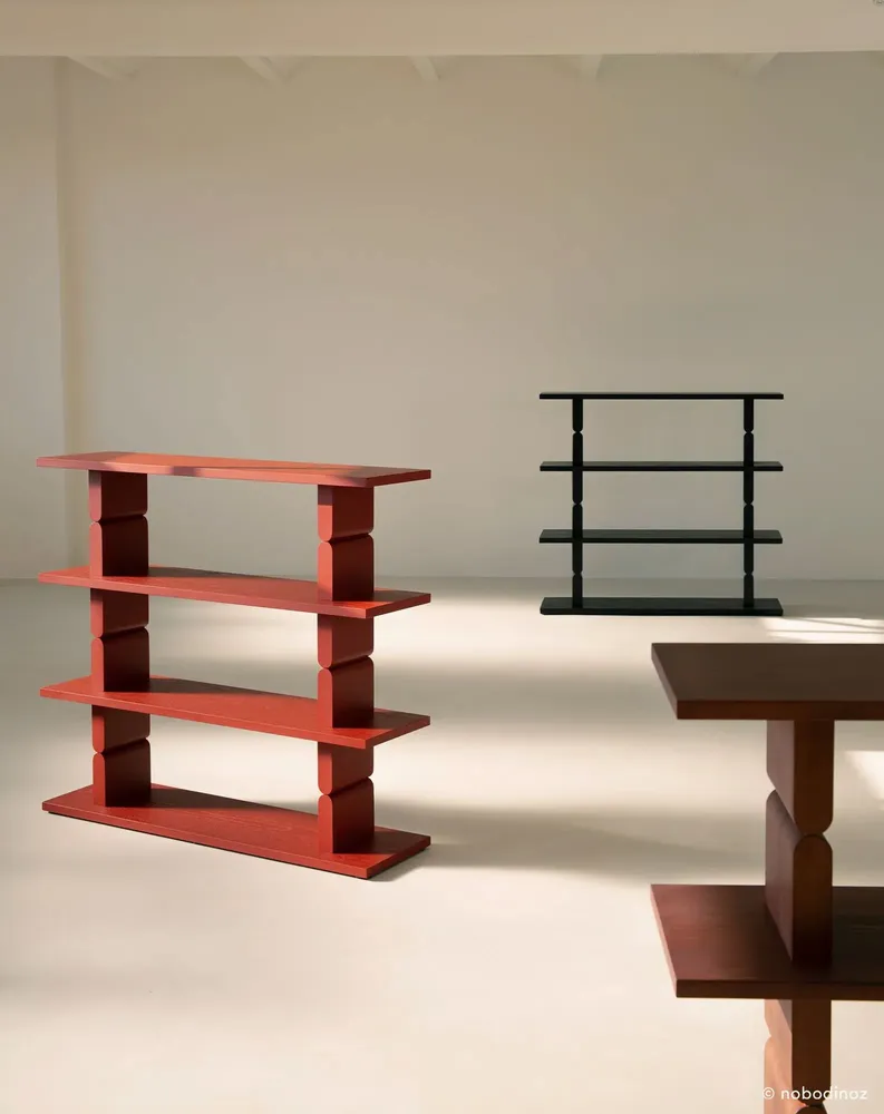 Bibliothèques - Bibliothèque en bois peint noon - NOBODINOZ