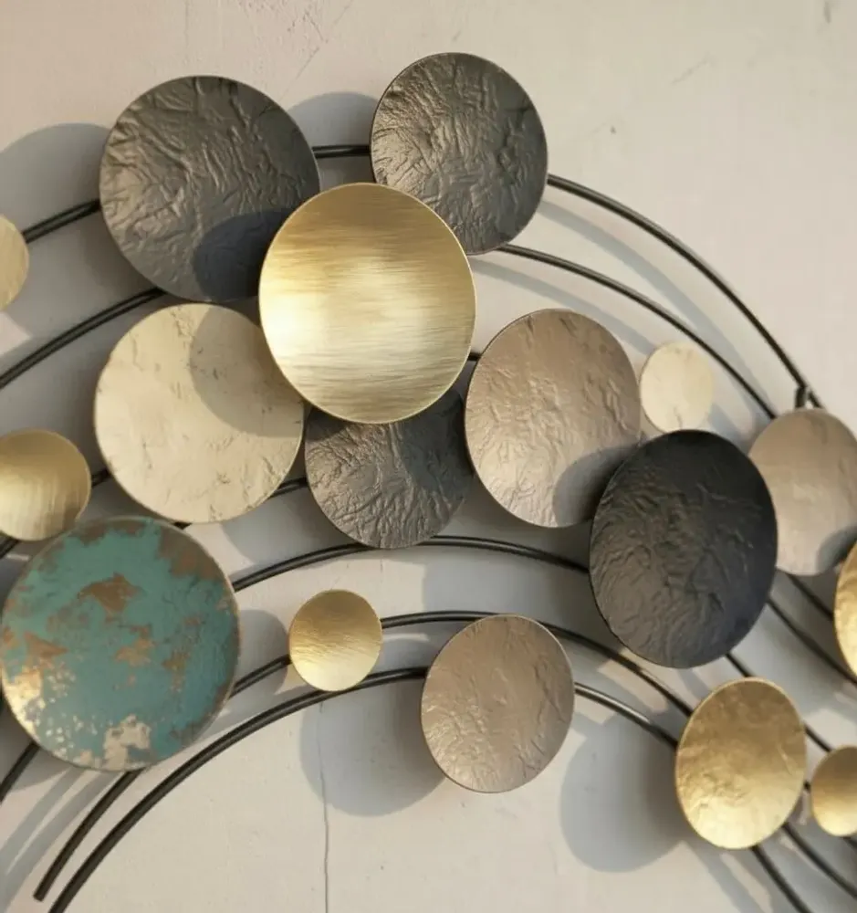 Other wall decoration - Golden Horizon: Handmade Wall Decor with Metal and Brass Details - SARMAL DESIGN