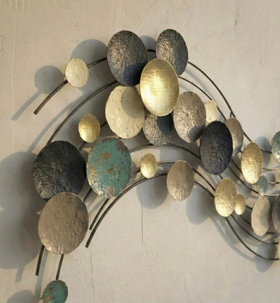 Other wall decoration - Golden Horizon: Handmade Wall Decor with Metal and Brass Details - SARMAL DESIGN