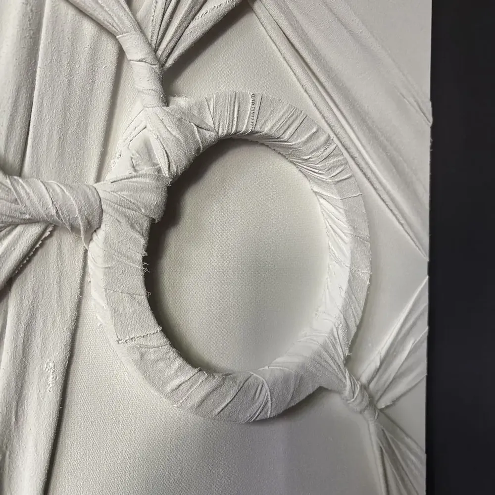 Other wall decoration - Pure Echoes: Set of 2 Handmade Textured Relief Paintings - SARMAL DESIGN