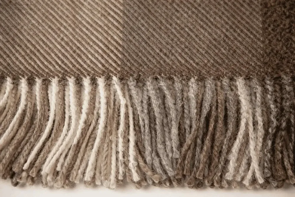 Plaids - Plaid en alpaga brun neutre - PUEBLO