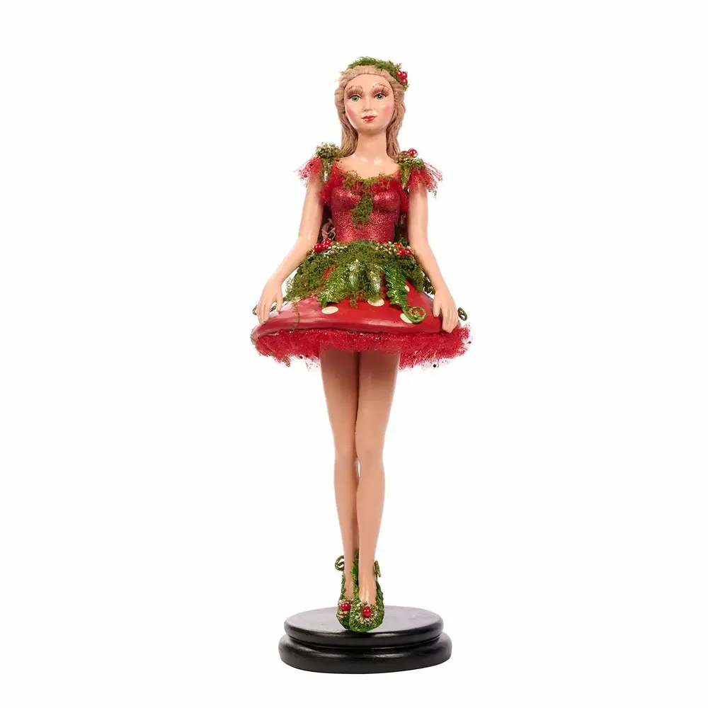 Autres décorations de Noël - ENCH.WOODS MUSHROOM FAIRY ON BASE TT RD 56CM - GOODWILL M&G