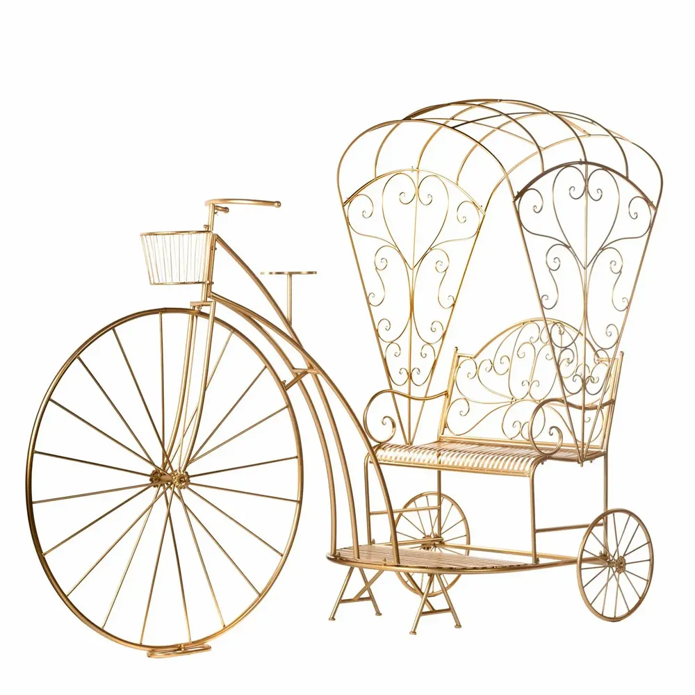 Other Christmas decorations - MET.HOODED TRICYCLE TT GLD 322CM - GOODWILL M&G