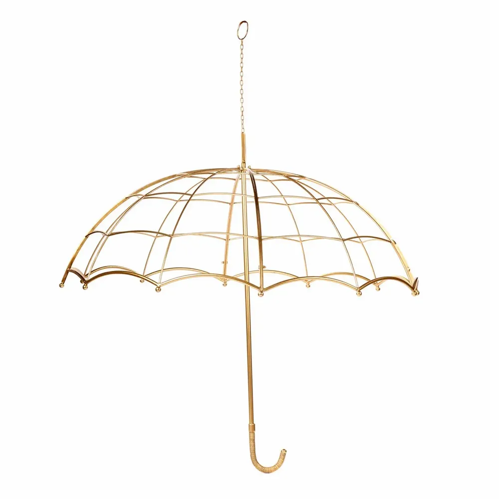 Autres décorations de Noël - MET.LG DISPLAY UMBRELLA GLD 193CM - GOODWILL M&G