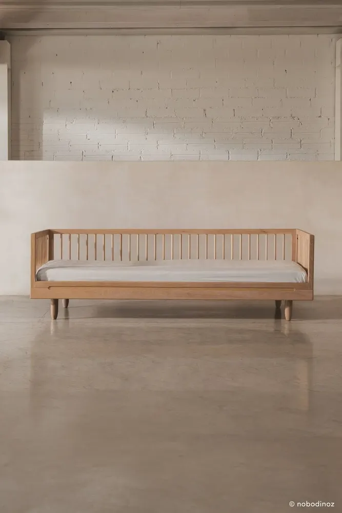 Lits - Lit individuel en chêne massif + extension sofa Pure - NOBODINOZ