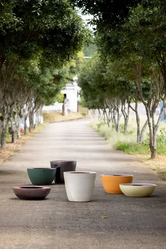 Pots de fleurs - Disc Planters - WL CERAMICS
