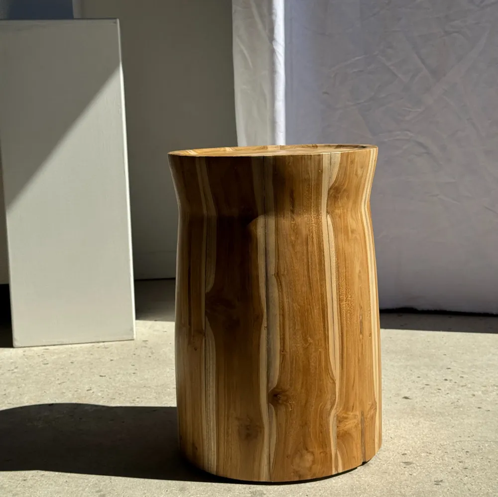 Tabourets - Table d'appoint ou tabouret circulaire en suar H51 D35 - OFFICE OBJETS