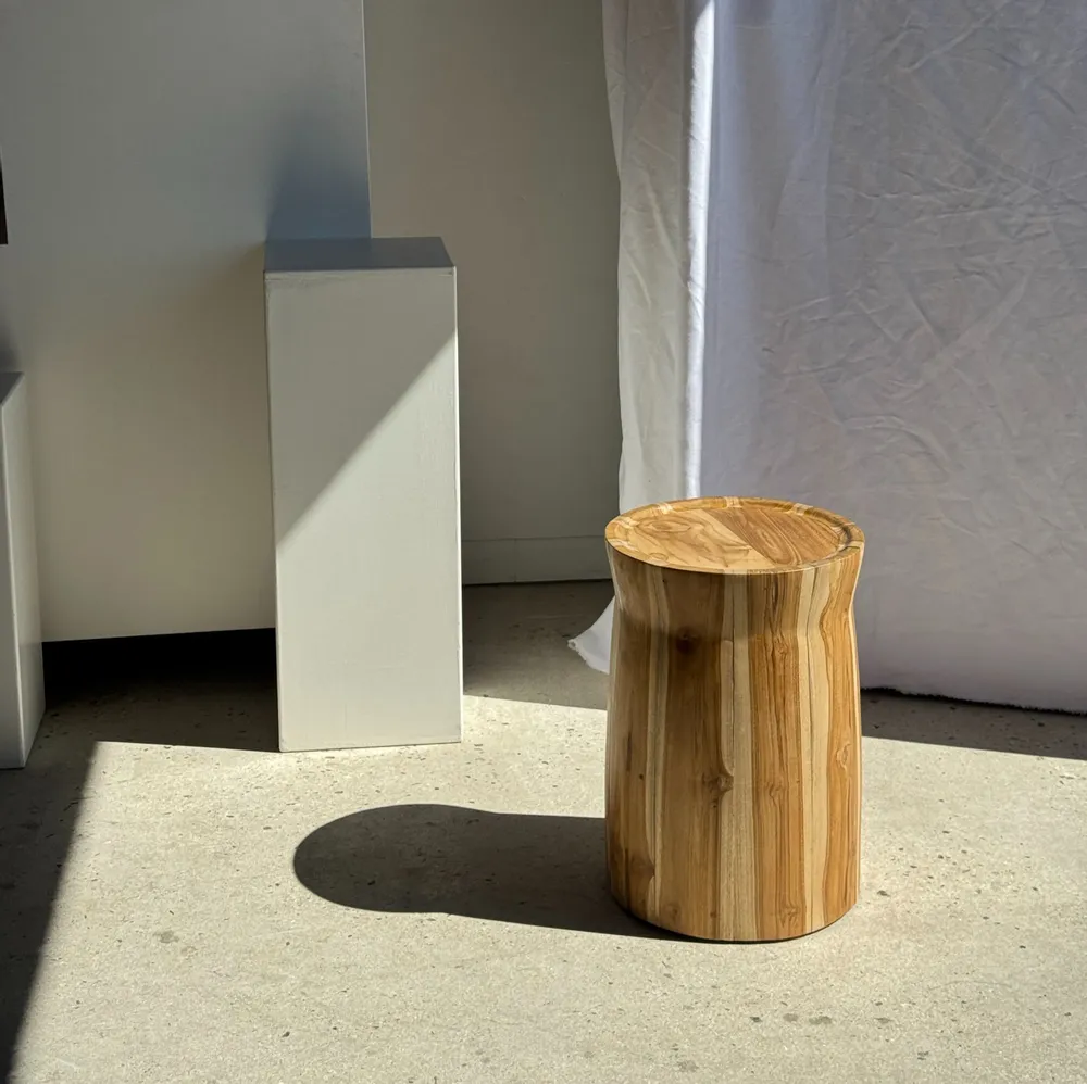 Tabourets - Table d'appoint ou tabouret circulaire en suar H51 D35 - OFFICE OBJETS