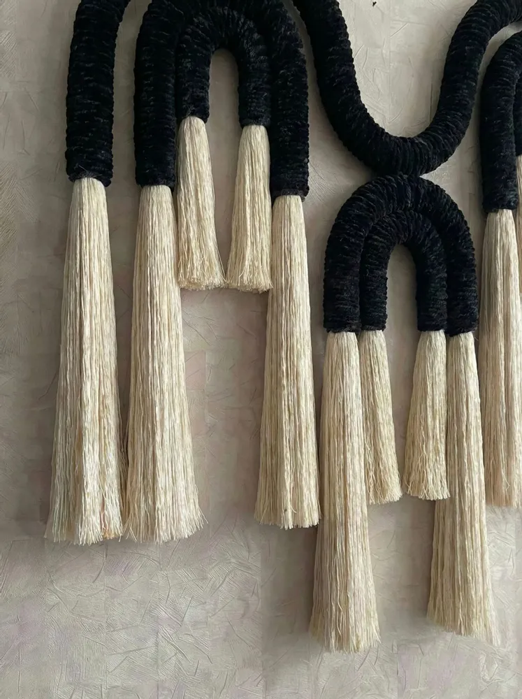 Other wall decoration - Twin Peaks: Handmade Modern Macrame Wall Installation - SARMAL DESIGN