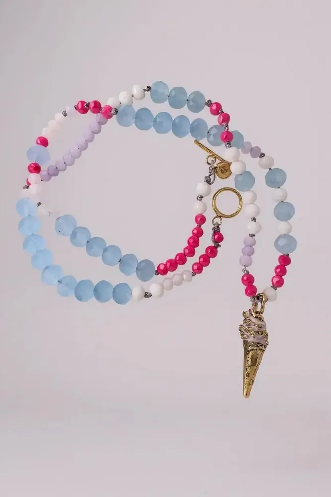 Jewelry - Ice Cream Beaded Necklace - CÂPÂ JEWELRY
