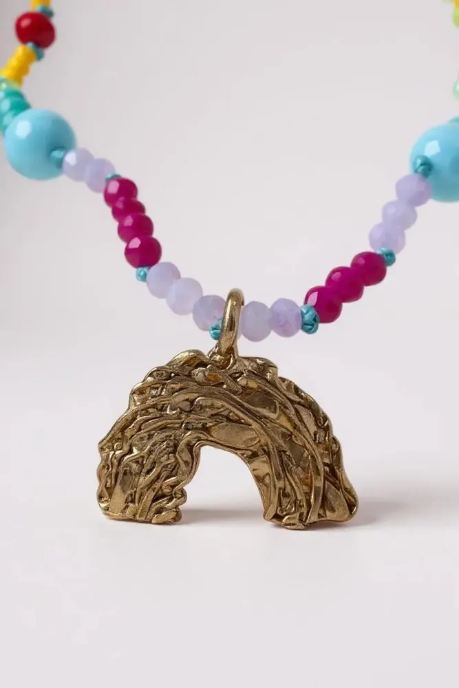 Jewelry - Rainbow Beaded Necklace - CÂPÂ JEWELRY